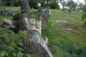Sculpture in a park