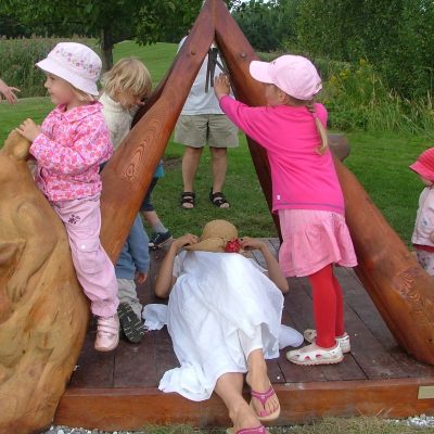 Animal pyramid in Flower of Life Artpark